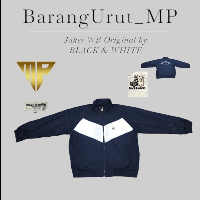 Jaket WB brand BLACK & WHITE Original Second