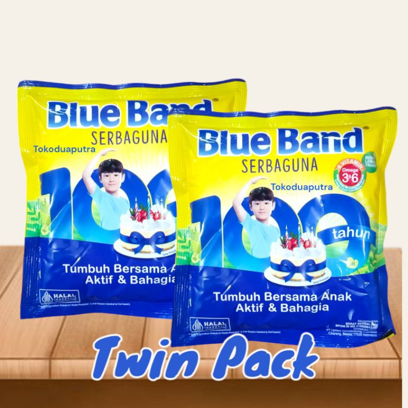 

Blue Band serbaguna Sachet 200 Gr X 2 Pcs ( twin pack)/ Margarin Blue serbaguna 200 gr