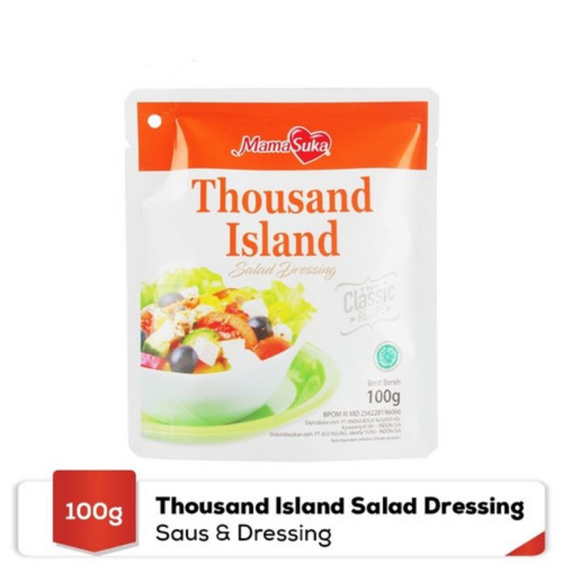 

MAMASUKA SALAD DRESSING ROASTED SESAME THOUSAND ISLAND NETTO 100 GR