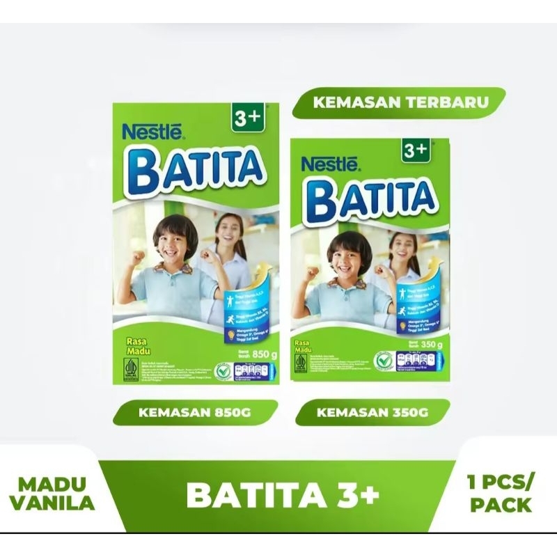 

BATITA 3+ 850g VANILLA/MADU NESTLE PERTUMBUHAN ANAK