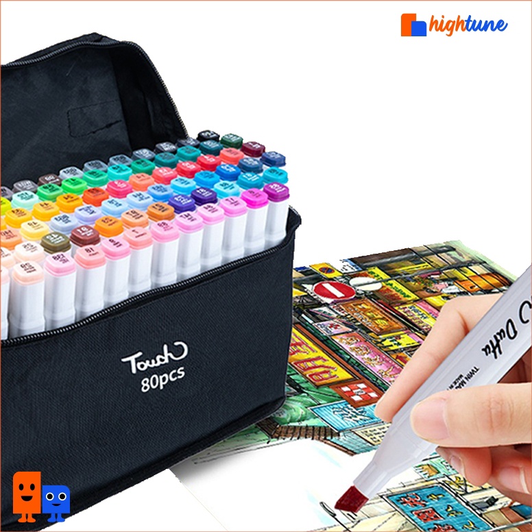 

ART Y6D5 Hightune Colorful Sketch Markers Set of 364868 Dual Tip Touch Markers