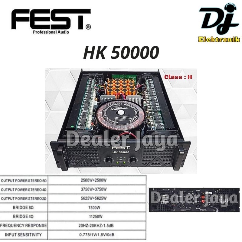 Power Amplifier Fest HK 50000 / HK50000 - 2 channel