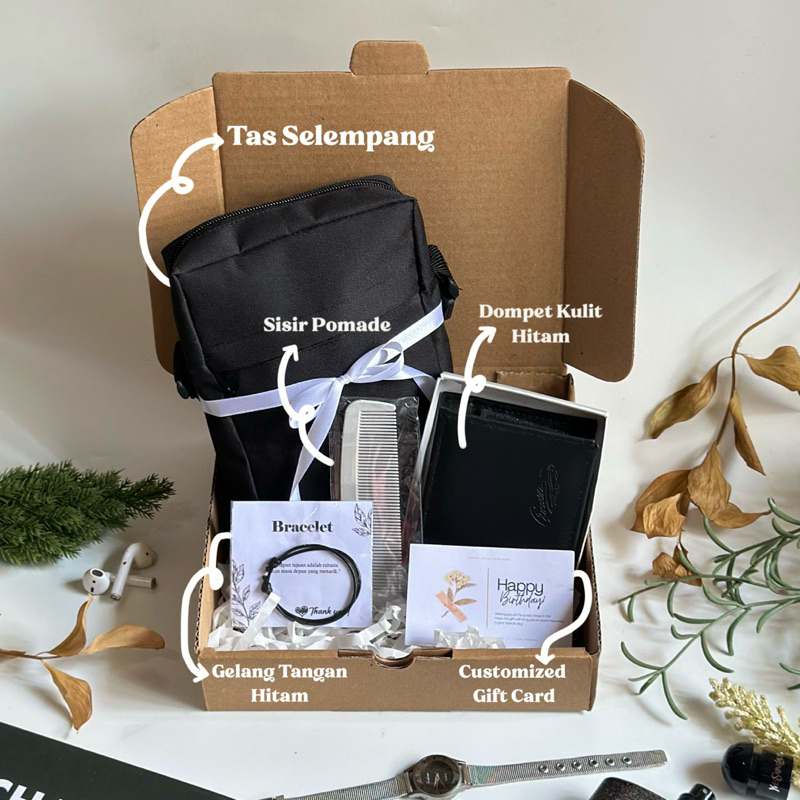 Kadodibox (SM2) Kado Cowok Ulang Tahun Bermanfaat couple branded Aesthetic Hadiah Pacar Cowok Birthd