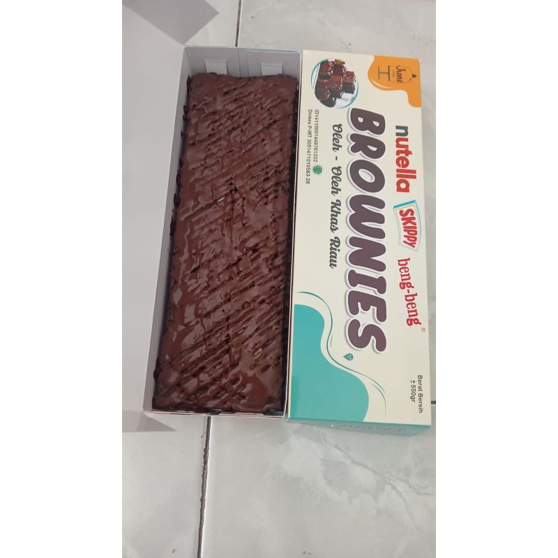 

Brownies panggang nutella premium