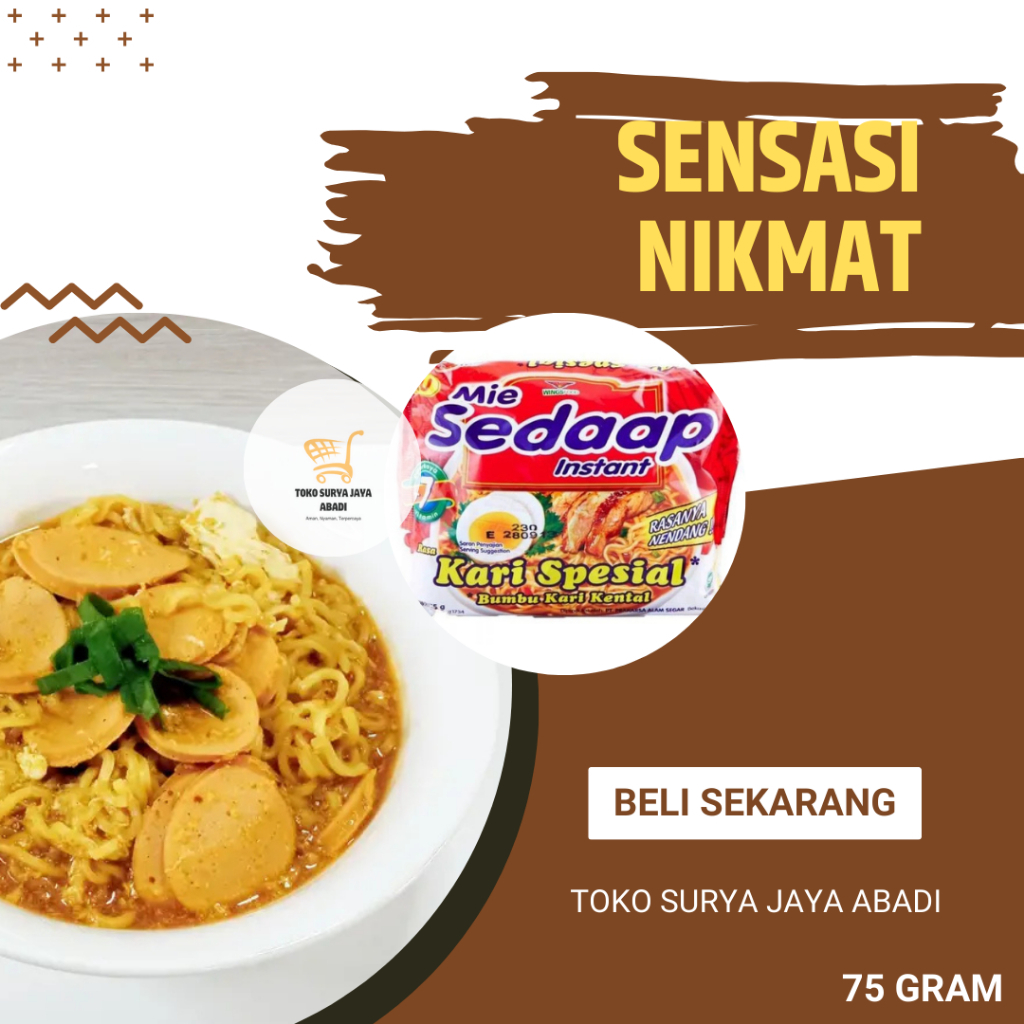 

Grosir Mi Instan Kaldu Kuah Mie Sedaap Varian Rasa Kari Spesial Extra Sedap Special Istimewa Murah