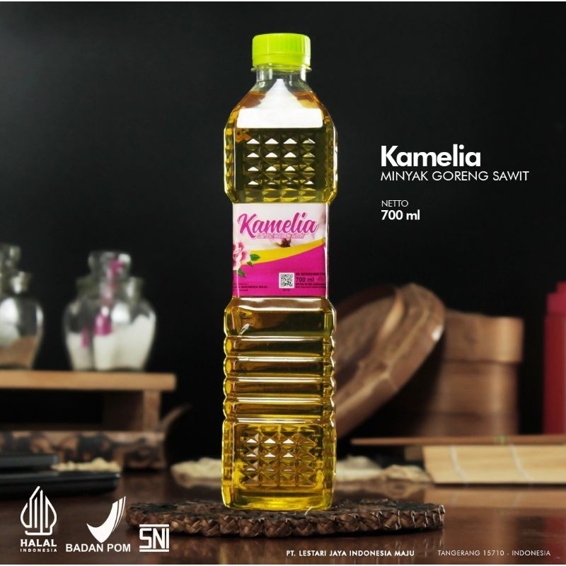 

MINYAK GORENG 700 ML KELAPA MAS | KAMELIA | 1 DUS | 12 BOTOL