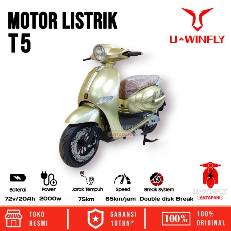 Motor listrik uwinfly T5 power 2000Watt Garansi resmi uwinfly