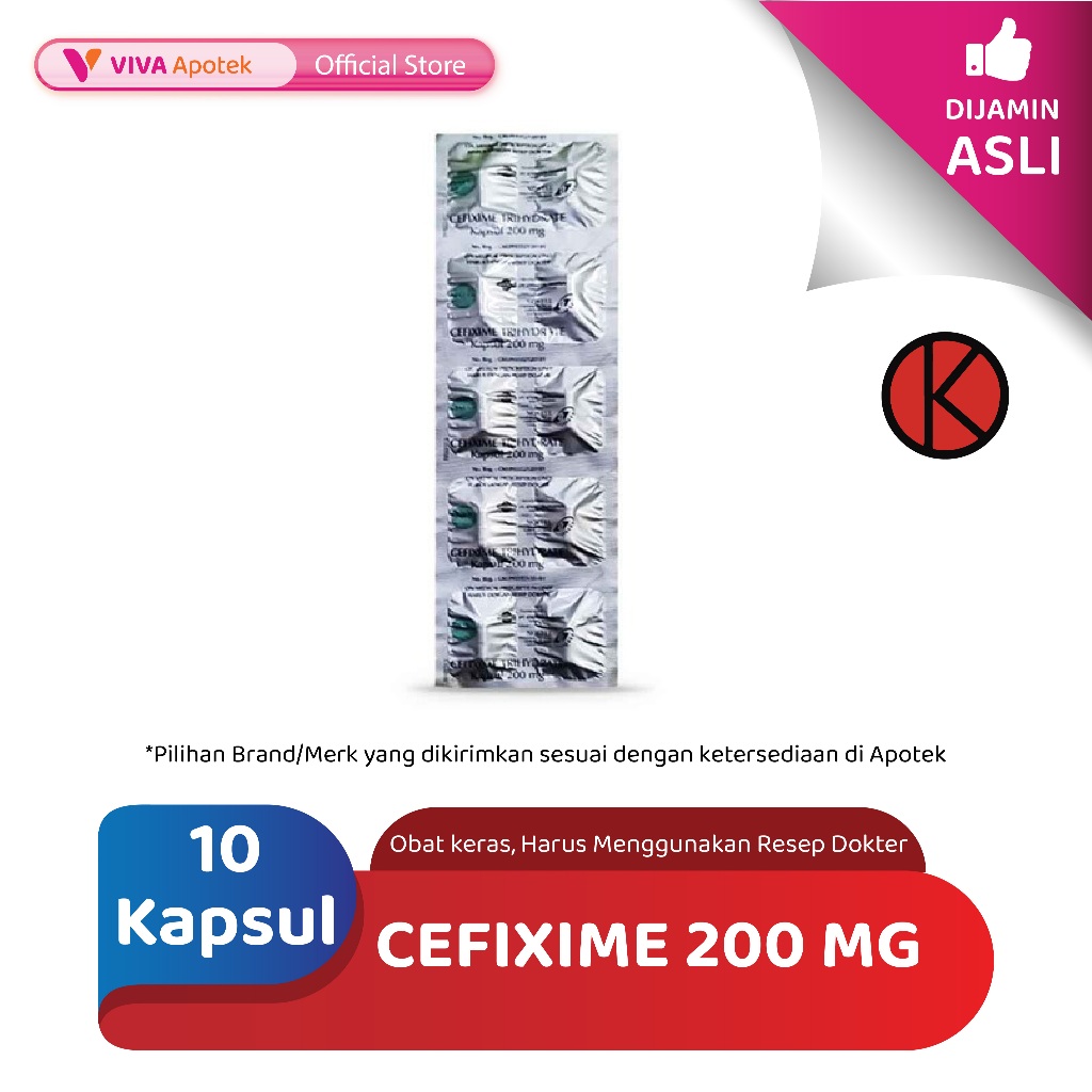 Cefixime 200 mg (10 Kapsul)