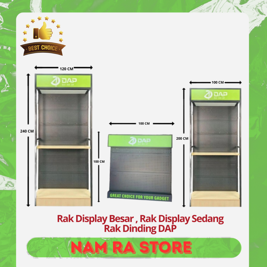 Rak Display Sedang/Rak Pajangan Accessories Besar/Rak Dinding DAP