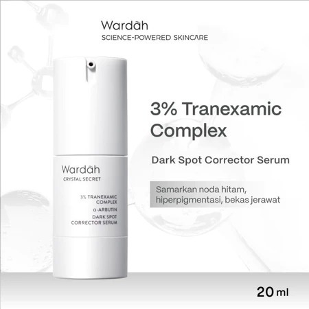 Wardah Crystal Secret Dark Spot & Brightening Serum 20ml - Wardah Serum - Serum Wardah - Crysta Secr