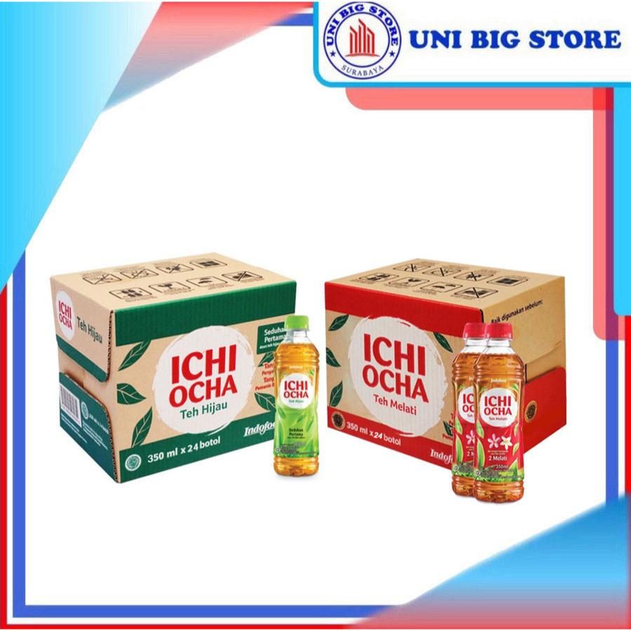 

Ichi Ocha Teh Hijau | Teh Melati Botol 350 ml x 24 pcs DUS