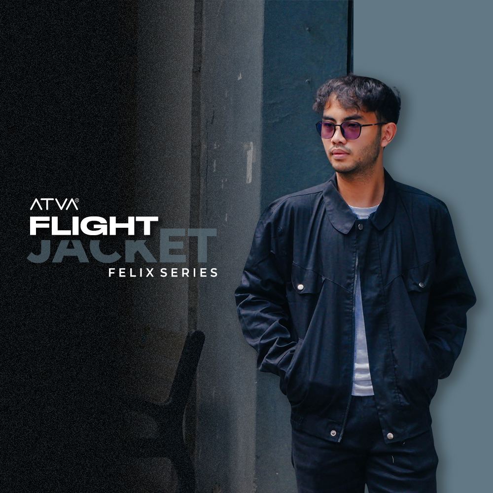 𝑨𝑻𝑽𝑨 - Jaket Flight Pria Canvas - Felix Series