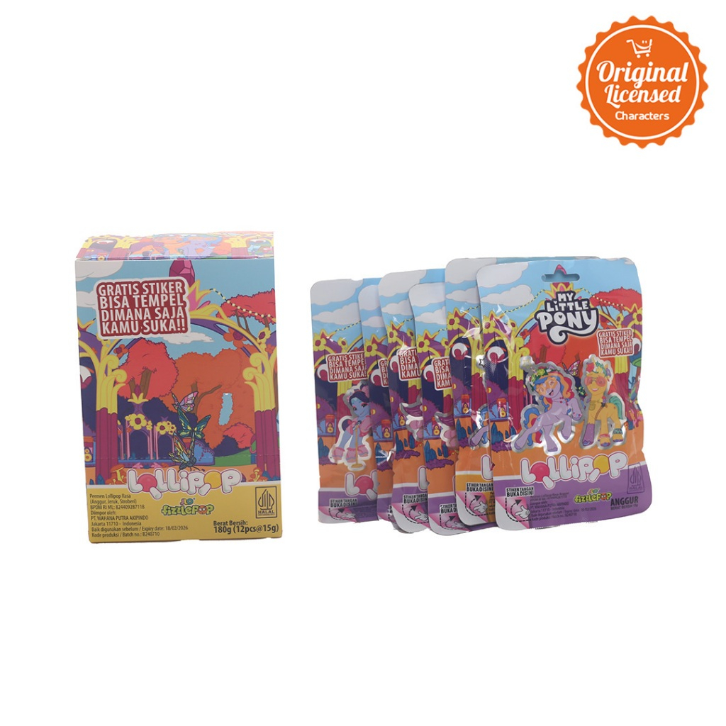 

Permen Jlo Lolipop My Little Pony isi 12 (Asli)