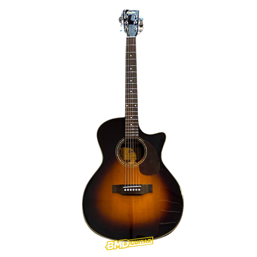Gitar Elektrik Akustik DELTA DA500CESB - Solid Top Acoustic Guitar - Gitar Akustik