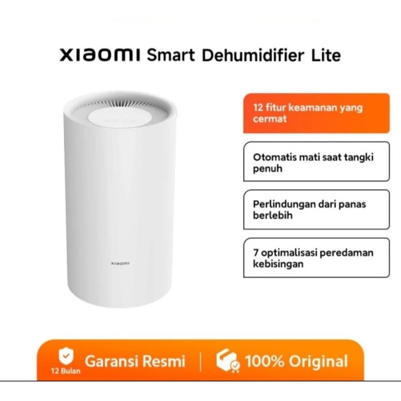 XiAOMi Smart Dehumidifier Lite | 12 Fitur Keamanan | Fitur Otomatis Mati | Perlindungan Panas | 7 Pe