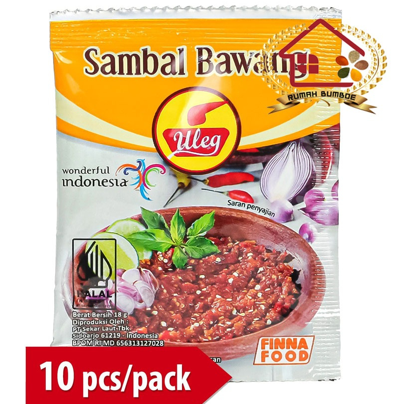 

(10 sachet x 20 gr) FINNA Uleg Sambal Bawang Renceng
