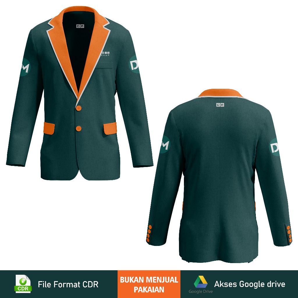 Mockup Blazer/Almamater - Corel DRAW