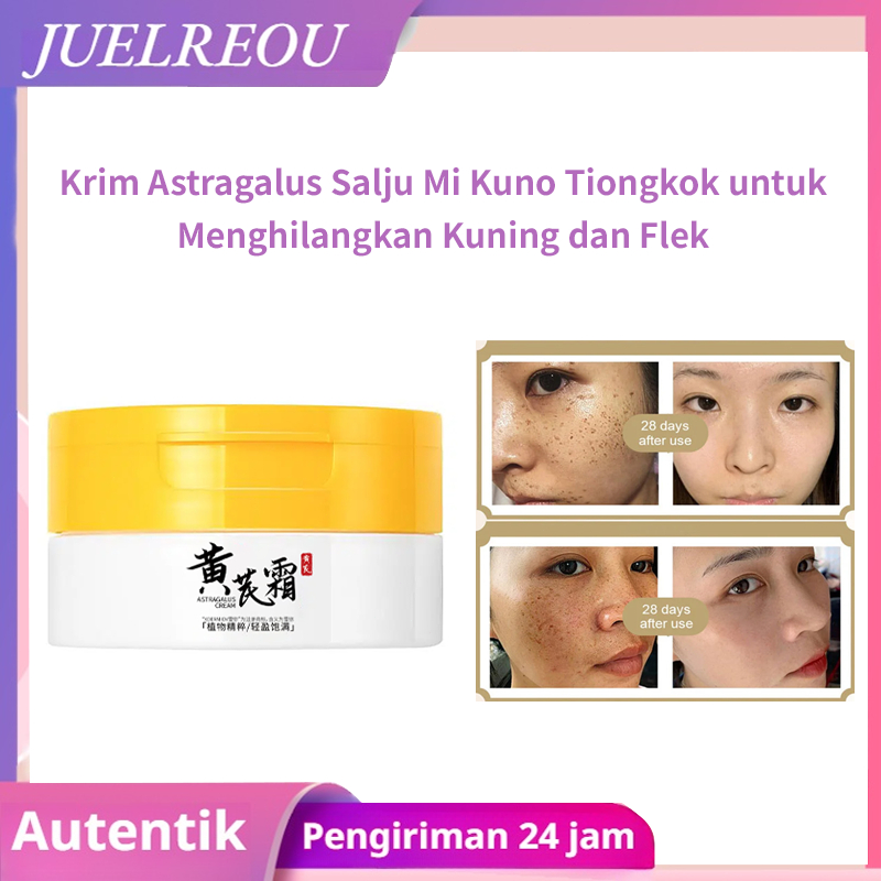 ✨COD+Beli 1 Gratis 1✨JUELREOU Freckle Removal Astragalus Cream/50g Krim Peremajaan Anti Kerut/Memperbaiki Kulit Kusam/Huang Qi Menghilangkan bintik-bintik/Menghilangkan penyakit kuning/mencerahkan warna kulit/Dan memperbaiki kulit kusam