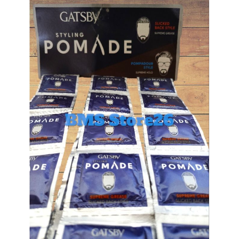 Gatsby Pomade Sachet - Gatsby Pomade Minyak Rambut Isi 36 Pcs
