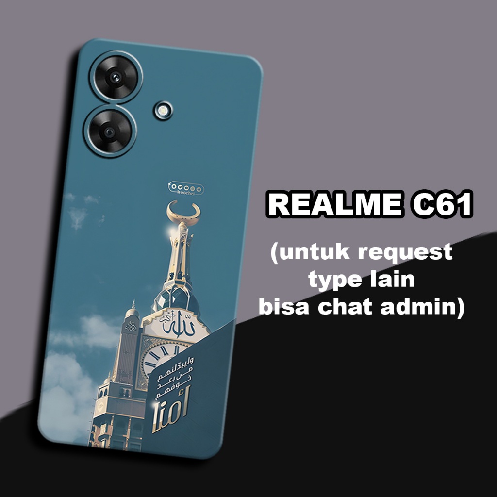 CC30/ Softcase karet lentur untuk realme c61/Motif cewek/case realme c61 /kesing realme c61  /silico