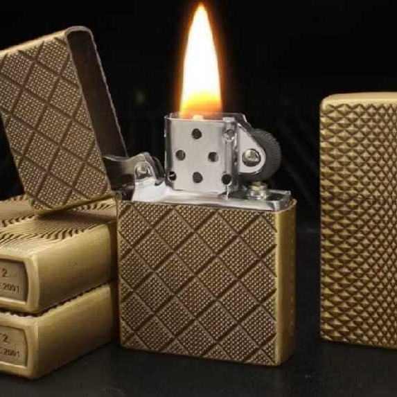 Korek Api Zp minyak isi ulang Jiantai korek api berunik motif 348A Korek Api minyak isi ulang