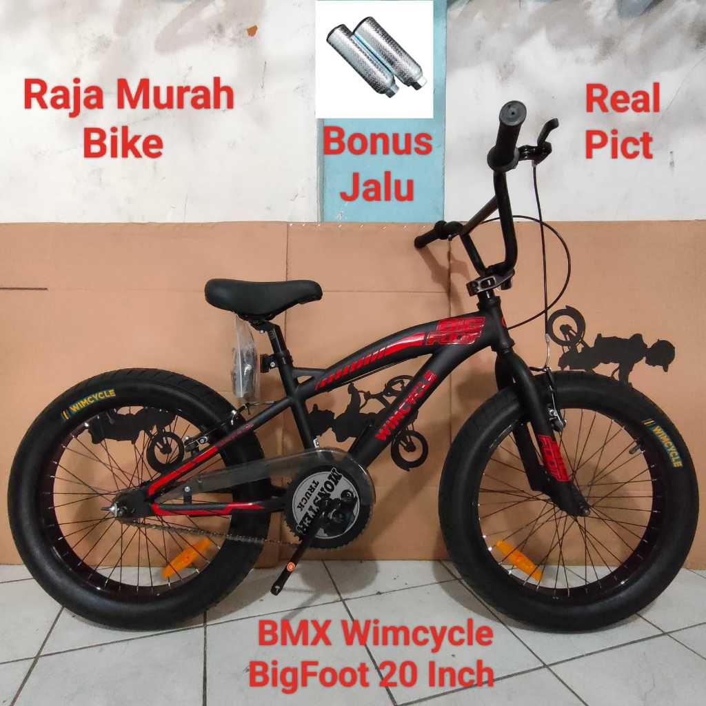 Sepeda Bmx Wimcycle Big Foot 20 Inch Ban Jumbo sepeda anak laki laki BMX 20 inch Wimcycle Big foot