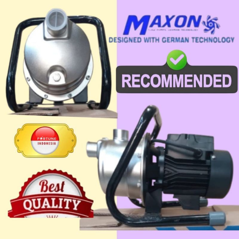 Rangka + Mesin pompa air semi jet 100 MAXON German 100watt Stainless high pressure booster pump kls 
