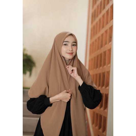 Hijab Segi Empat Syari / Hijab Zipper Instan Jumbo Syari Resleting / Segi Empat Ziper Ceruty