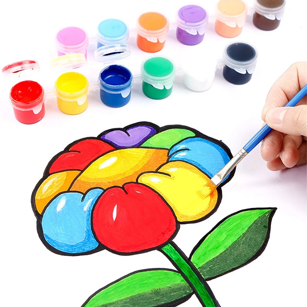 

mg 50pcs Cat Air Biru Flat Tip Sikat Running Sikat Besar Lukisan Cat Minyak Gas Graffiti Air Artist