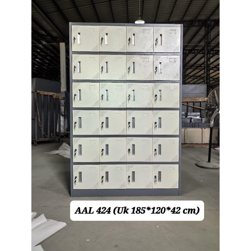 Lemari Loker Locker Cabinet 24 Pintu Full besi AAL 424 ACERO