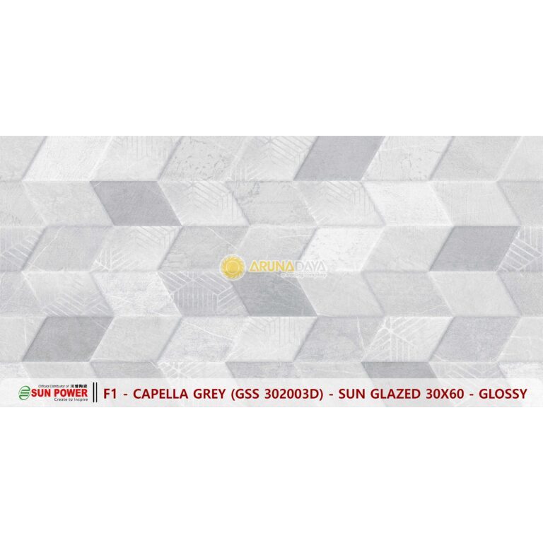 Keramik Dinding Sun Power Glossy Structure|Capella Series Ukuran 30x60|Keramik Murah