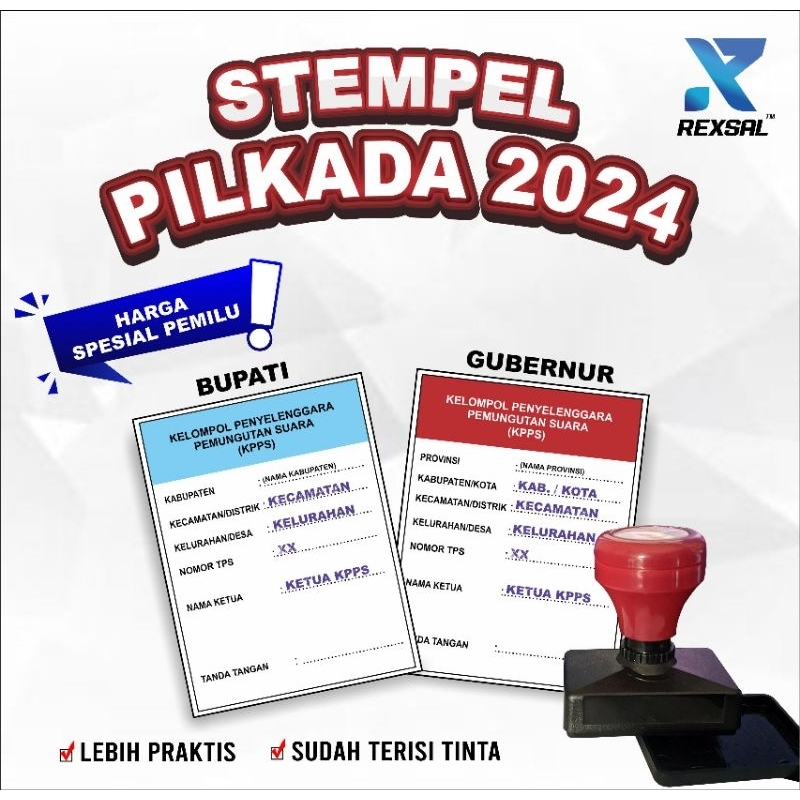 

stempel pemilu,stempel pilkada,stempel surat suara
