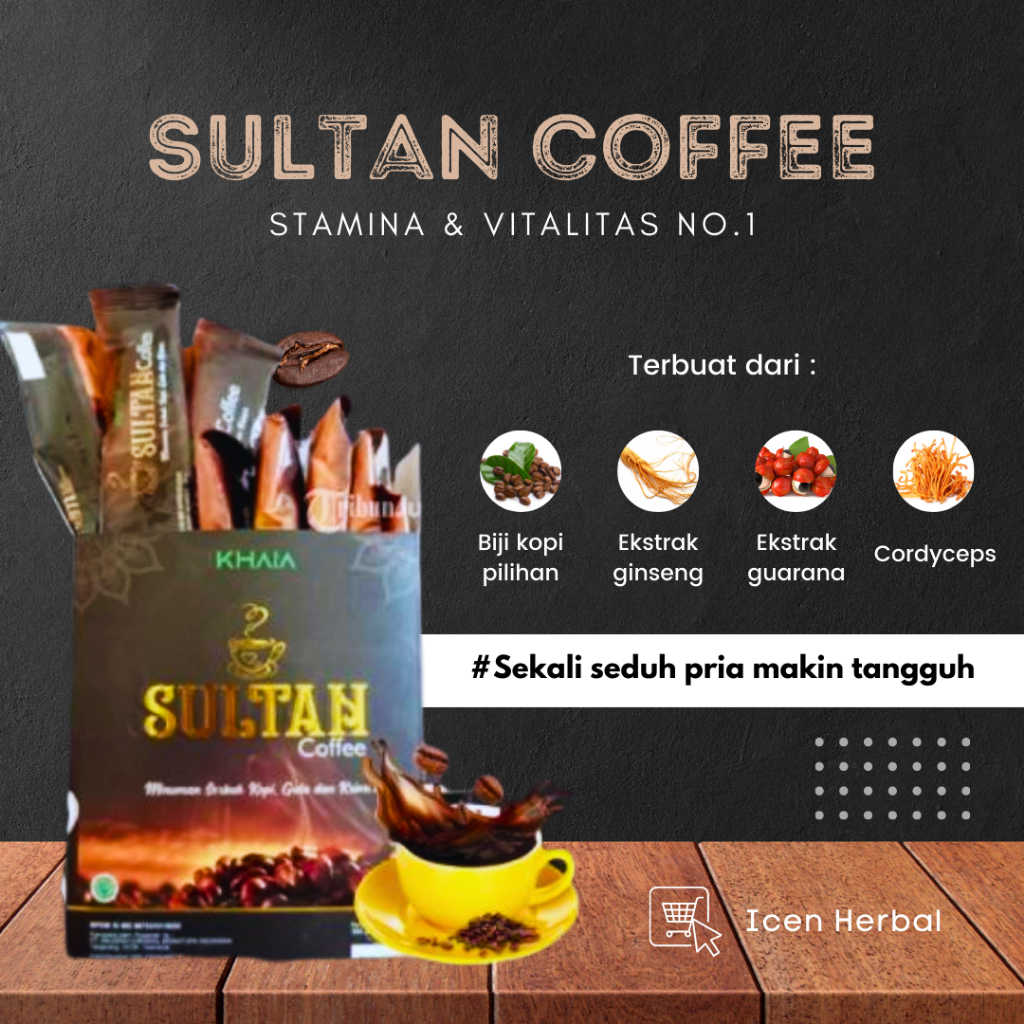 

KHAIA Sultan Coffee Kopi Sulthan Persachet Kopi Stamina