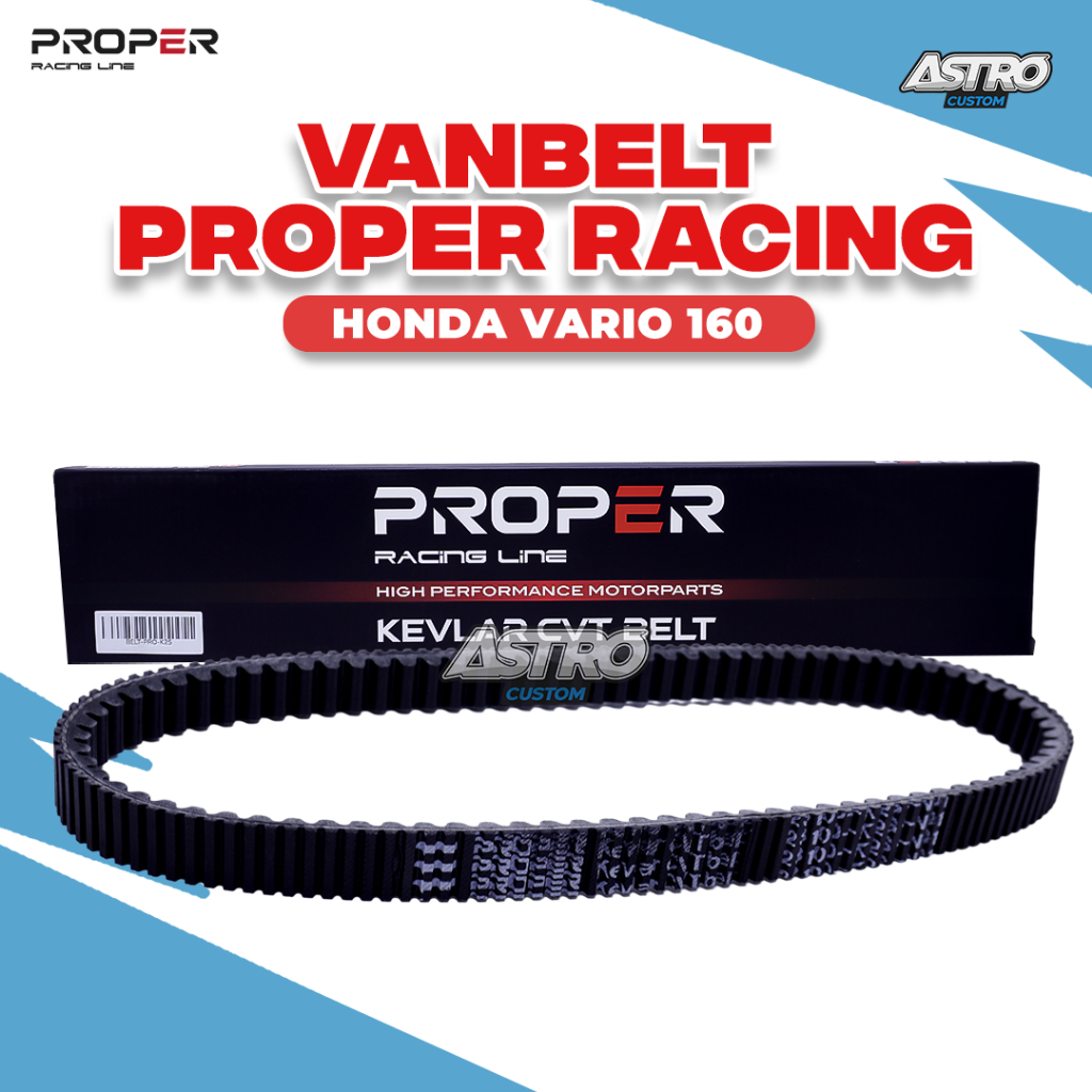 Vanbelt Proper Racing Line Vario 160 PCX ADV 160 Nmax Aerox Lexi Beat Fi Scoopy Fi ESP Mio M3 Vbelt