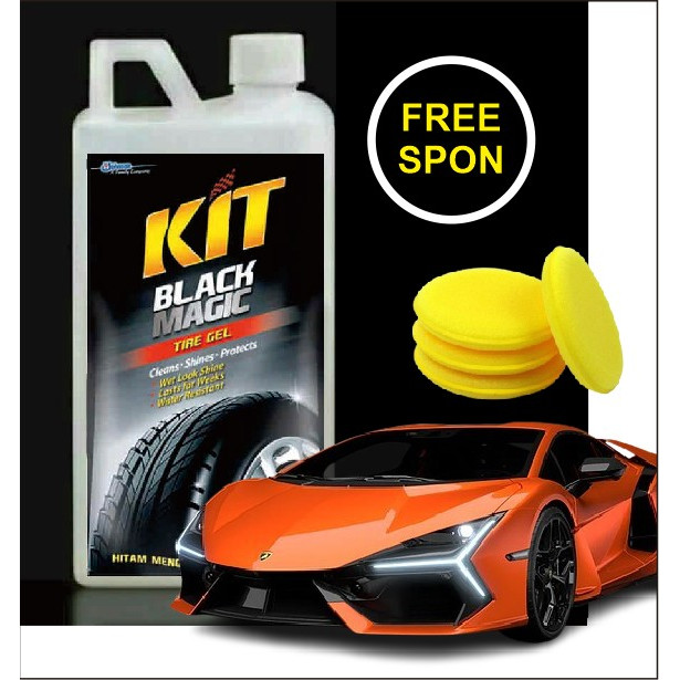 KIT SEMIR BAN Pengkilap Ban Pengkilap Body Mobil dan Motor KIT BLACK MAGIC