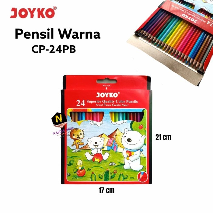 

Pensil Warna / Color Pencil 24 Warna Joyko CP-24PB