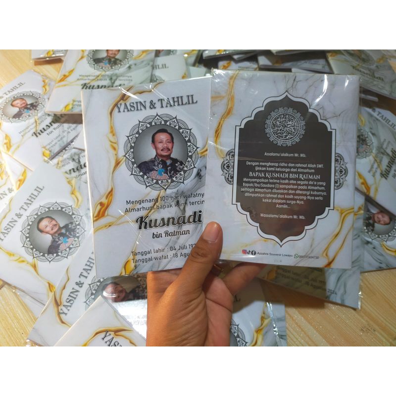 

Buku Yasin & Tahlil murah, free plastik, Free desain