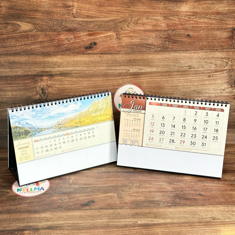 

Kalender Meja Linen AO 1000 Penompang Tebel ukuran 23.5cm x 16.5cm