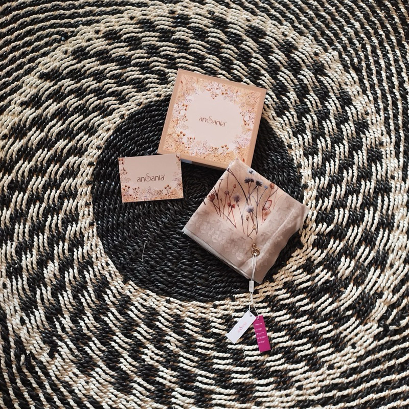 Alfath - Hijab Segiempat Voal premium Motif bunga