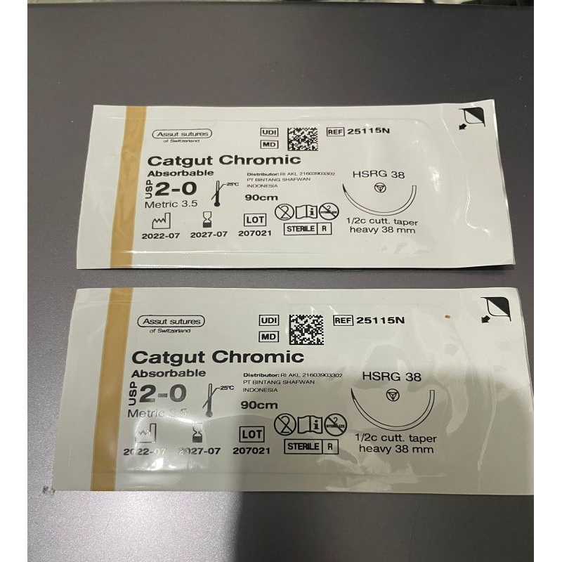 catgut chromic 2/0