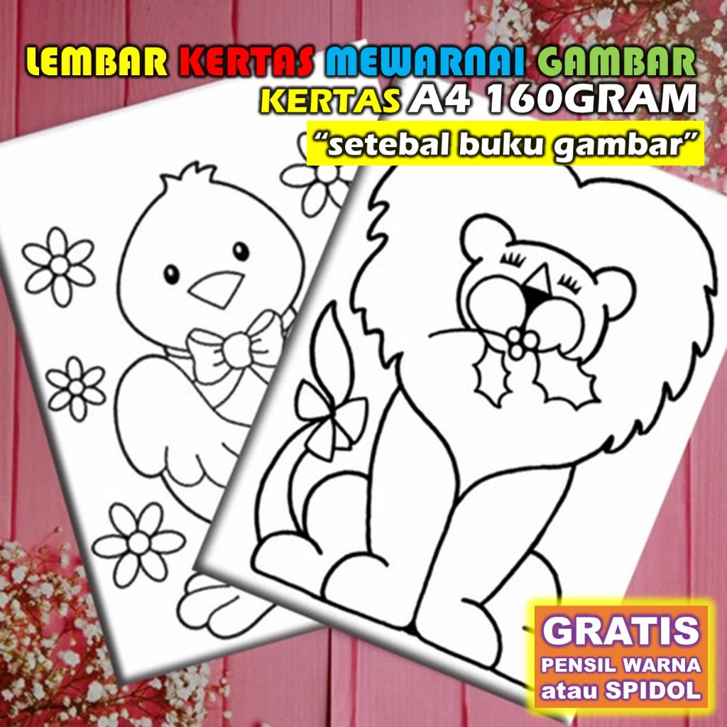 Lembar Gambar Mewarnai Anak Kecil Kertas Mewarnai Kertas Gambar Kartun Karakter Sketsa Gratis Pensil