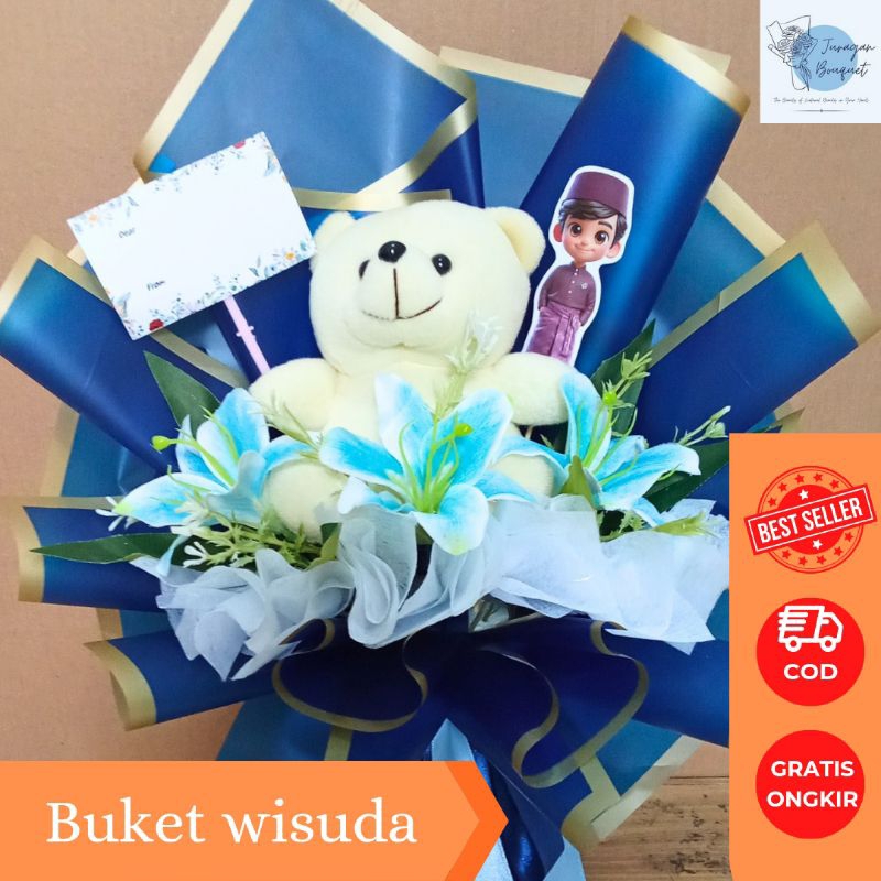 Buket wisuda, buket murah, buket snack, buket bunga, buket mawar, buket cantik, buket uang, buket Sn