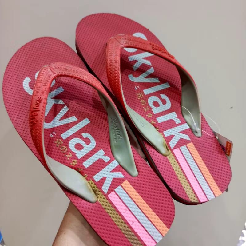 Sandal Japit Pria/Remaja Merah SKYLARK