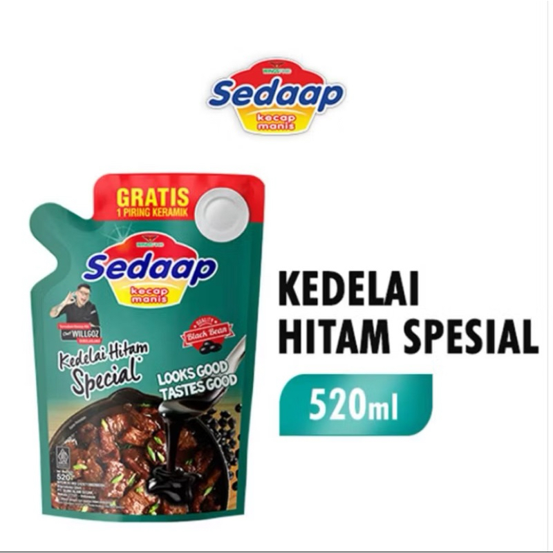 

Kecap Sedaap Kedelai Hitam Special 520ml/728gr