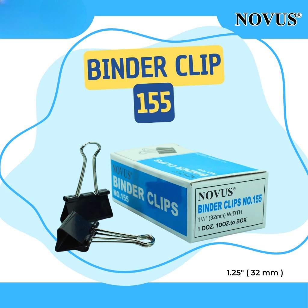 

Novus Binder Clip/Penjepit Kertas 155 ( 32 mm)