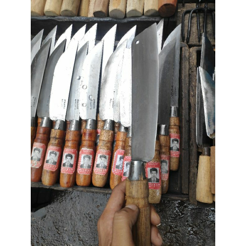 Pisau Dapur Jumbo Baja Asli Cap Mawar / Pisau Murah Baja Asli