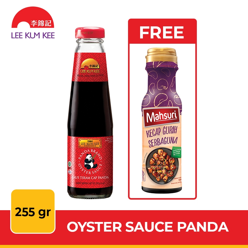 

Lee Kum Kee Oyster Sauce Panda Saus Tiram 255gr free 1 Mahsuri Kecap Gurih Serbaguna 190g