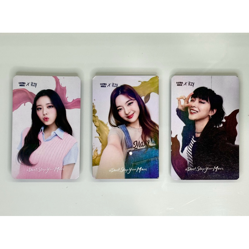 ITZY photocard official ULTRA MILK selca YUNA LIA RYUJIN (BACA DESC)