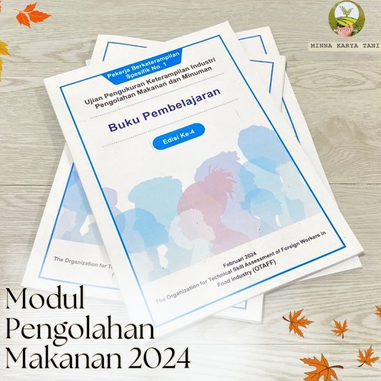 KODE C95I Buku SSW Pengolahan Makanan Jepang Tokutei Ginou Ujian SSW