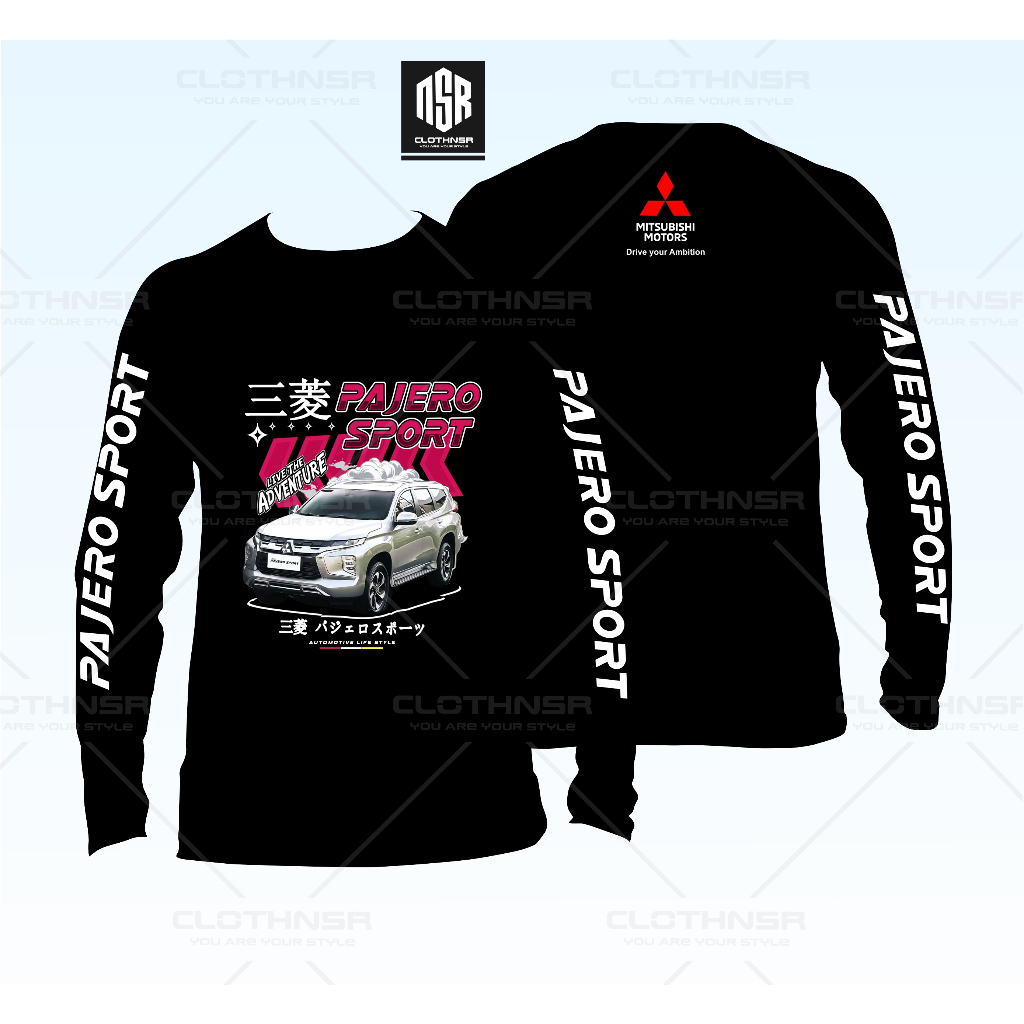 T-shirt pajero sport/kaos mobil pajero sport/kaos mitsubishi pajero sport